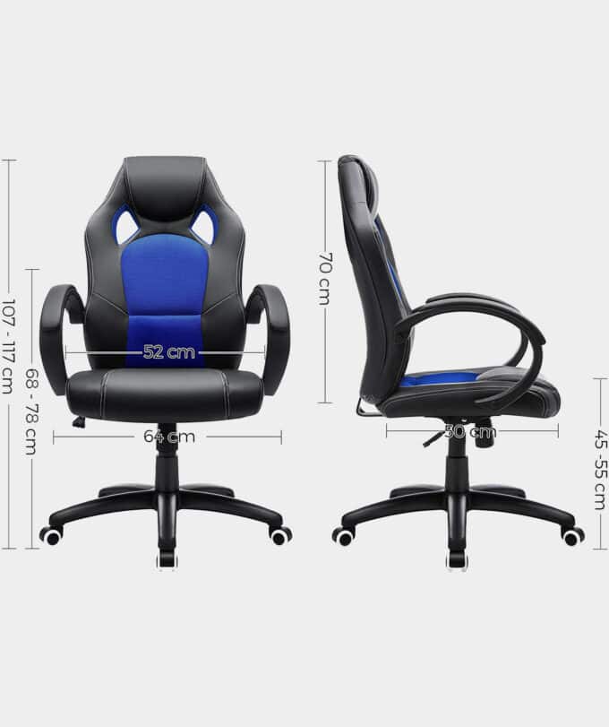 Cadeira ajustável ergonómica para escritório