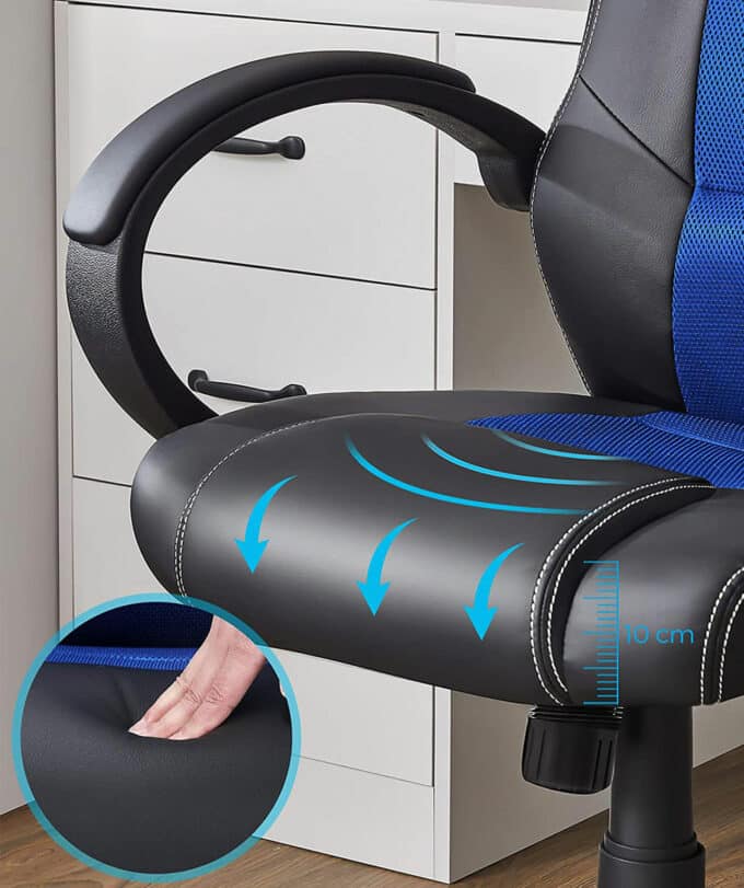 Cadeira ajustável ergonómica para escritório