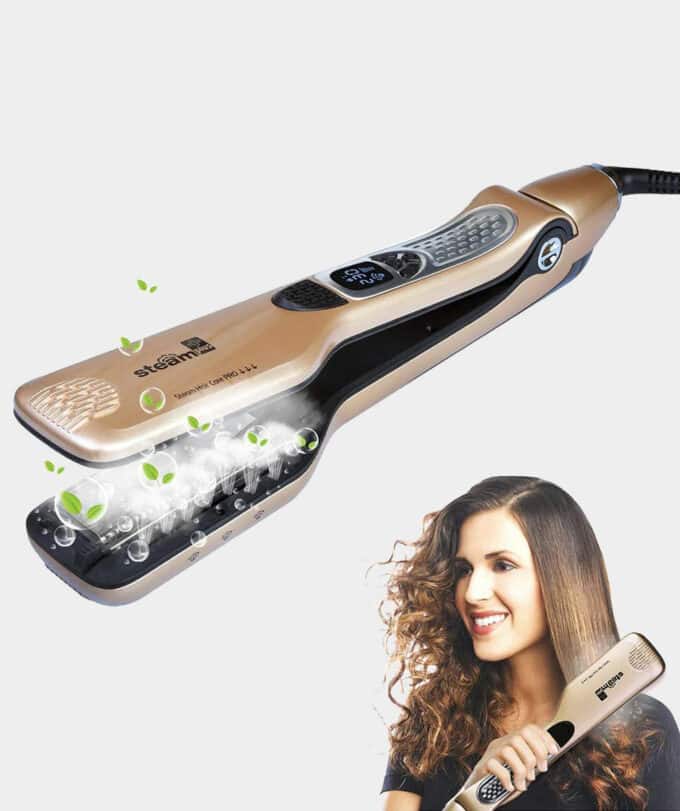 Alisador de cabelo a vapor