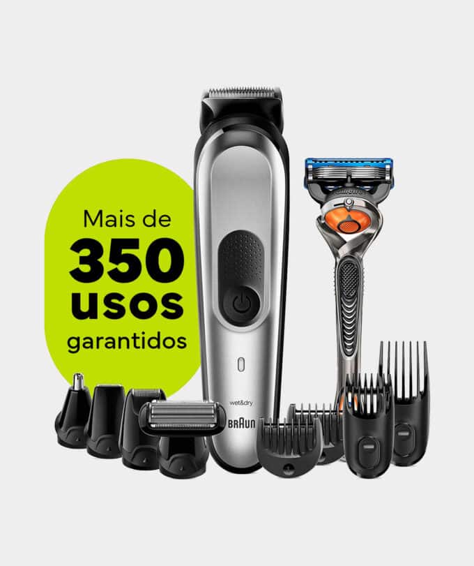 Máquina de barbear Braun 10 em 1