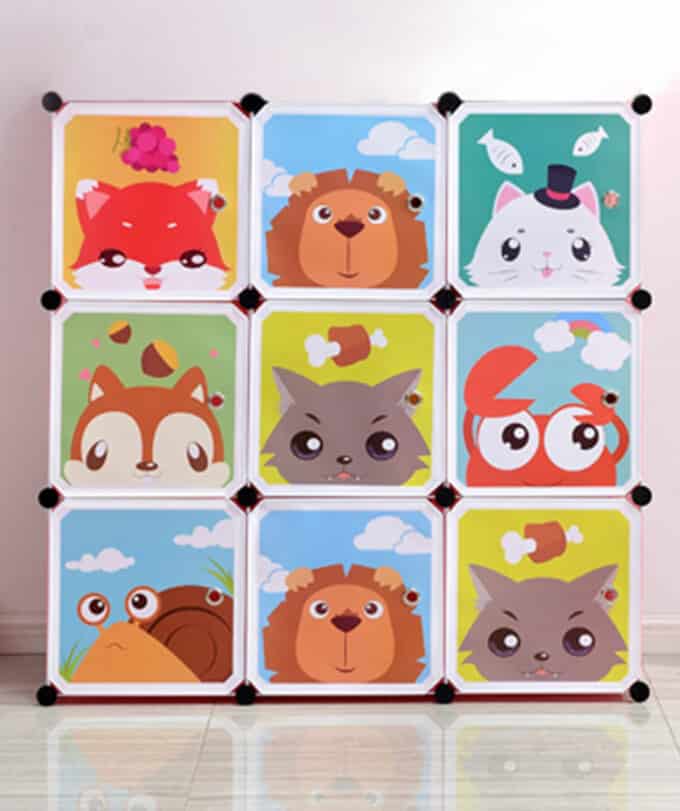 Roupeiro infantil modular portátil