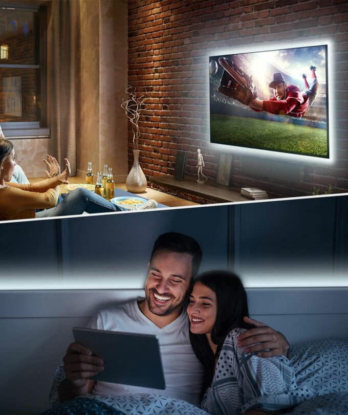 Fita LED de 3 metros com comando