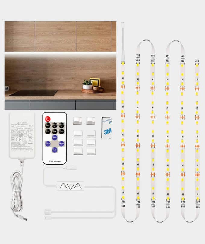 Fita LED de 3 metros com comando