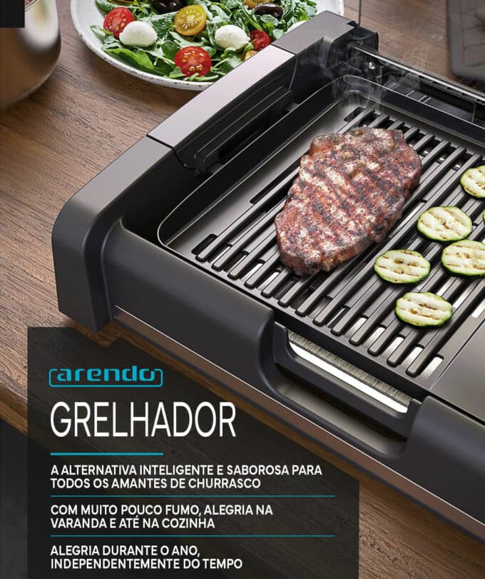 Grelha elétrica para churrasco